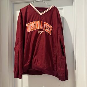 Virginia Tech Maroon Pullover Windbreaker